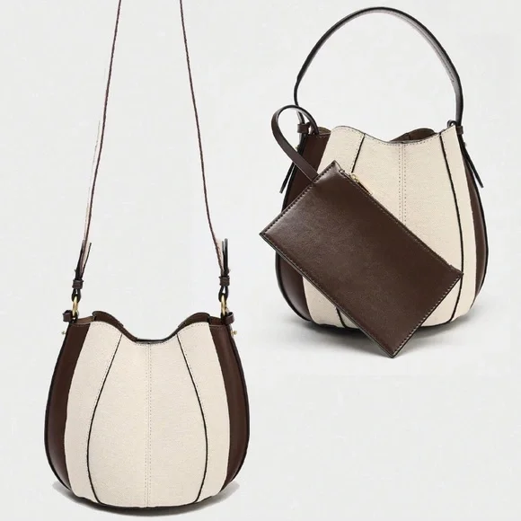 🆕 Top Handle Bucket Shoulder Bag - Picture 6 of 12